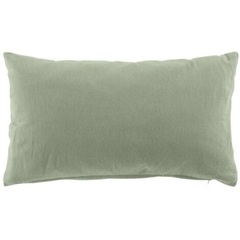 Coussin dehoussable 30 x 50 cm coton/polyester recycle grs twily Sauge (1/3)