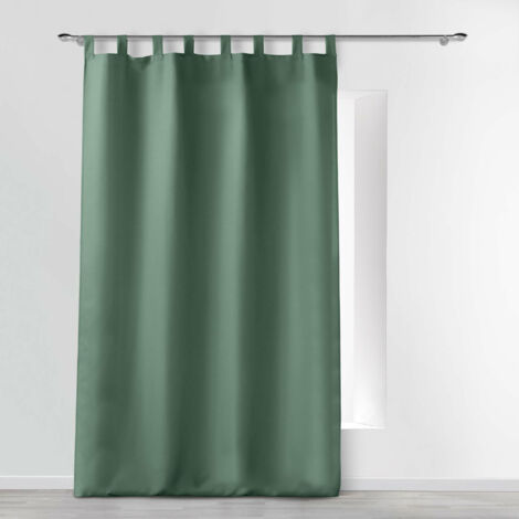 Douceur D'Intérieur Tenda A Passanti 140x260 Cm – Tessuto Unico In Poliestere, Colore Beton, Lavabile