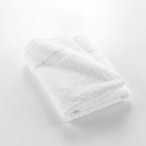Drap de douche 70 x 130 cm — éponge coton peigné Élégance 600 g/m² - Blanc (1/5)