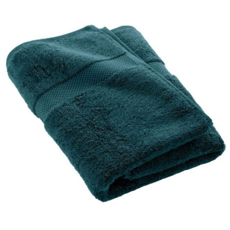 Serviette de bain lisse, en coton, CELADON, 70 x 130 cm (1/5)
