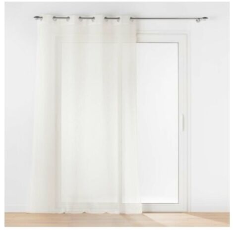 Panneau a oeillets 140 x 240 cm voile tisse carlin Naturel