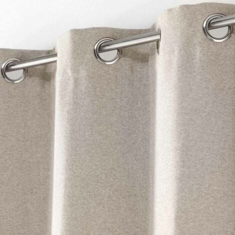 Rideau a oeillets 135 x 240 cm occultant chambray uni chinea Lin