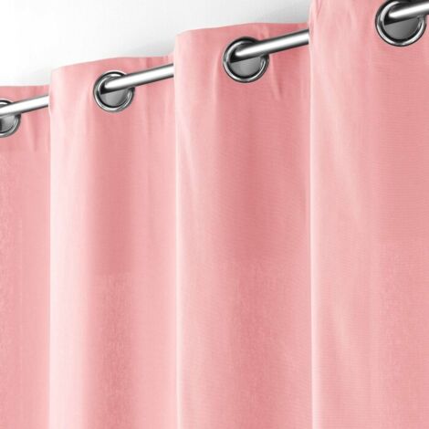 Rideau a oeillets 140 x 240 cm coton uni panama Dragee