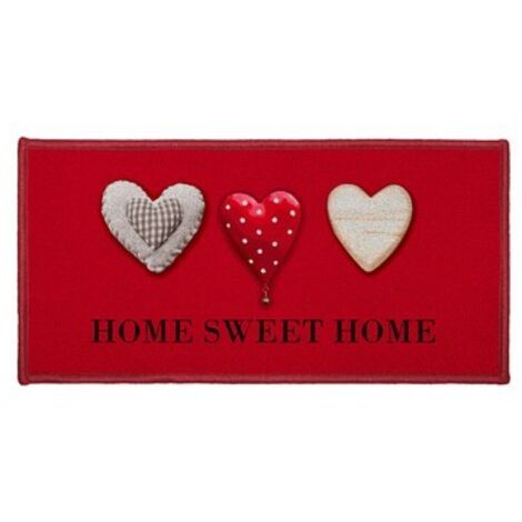 tapis deco rectangle 57 x 115 cm imprime home passion (1/3)