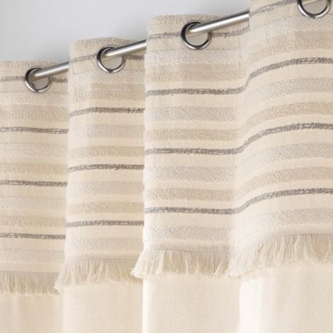 Rideau tamisant en coton 140 x 240 cm Atlas naturel