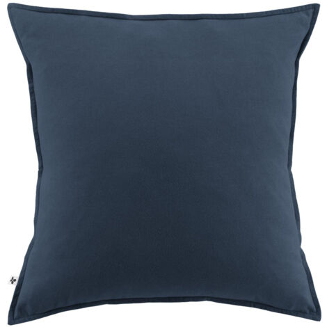 Taie d’oreiller 63 x 63 cm – Flanelle chaude – Collection Candice – Coloris Bleu Foncé