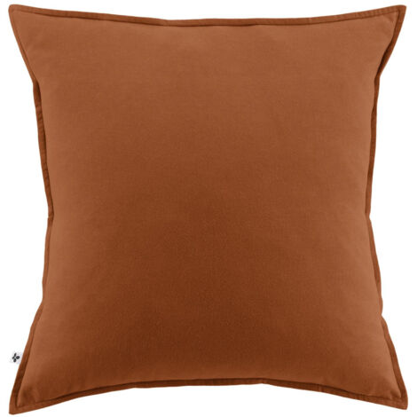 Taie d’oreiller 63 x 63 cm – Flanelle chaude – Collection Candice – Coloris Tomette