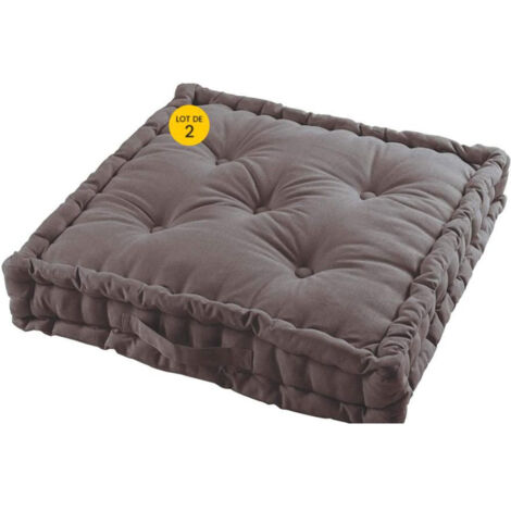 Douceur D'Intérieur Fodera Per Cuscino 40x40 Cm In Cotone – Panama Uni, Colore Nero