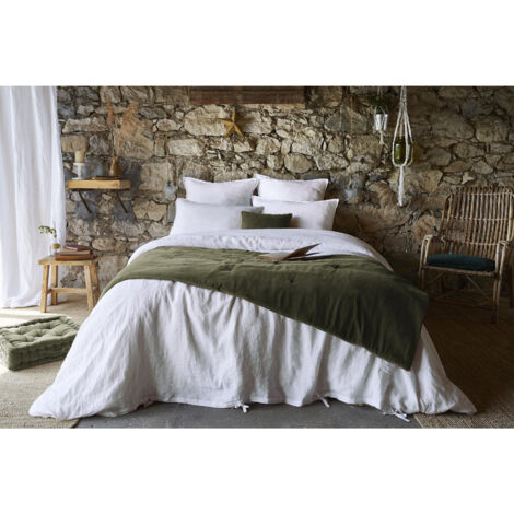 CDaffaires Bout De Lit Gaze De Coton 90x220 Cm – Rose Guimauve Poudré, Pompons Élégants