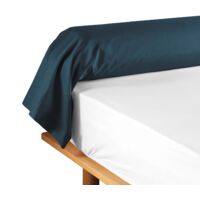 Taie de traversin 85 x 185 cm uni 57 fils lina +point bourdon Bleu