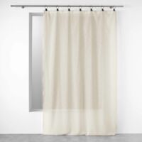 Panneau a anneaux 140 x 240 cm voile tisse linka Naturel