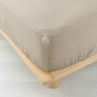 Drap Housse Gaze de coton - Bonnet 30 Cm - Plusieurs Tailles - Plusieurs Coloris - 190x140cm - beige