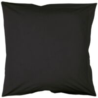 Douceur D'Intérieur – Taie d'oreiller 63 x 63 cm en 100% coton – Tissage 57 fils/cm² – Volant plat raffiné – Lavable en machine