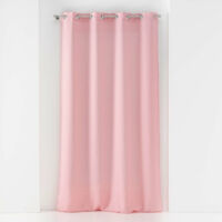 Voilage à œillets petite hauteur 140 x 180 cm – Voile tissé Soane Rose