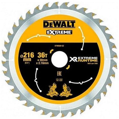 Kapp- und Gehrungssägeblatt 216x30 mm 36 Zähne XR Extreme runtime DEWALT - DT99569 (1/6)
