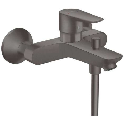 HANSGROHE Talis E Wannenbatterie schwarz verchromt gebürstet - 71740340