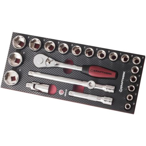 Steckschlüsselsatz 1/2 EVA3 KRAFTWERK 22-teilig - 4903-03