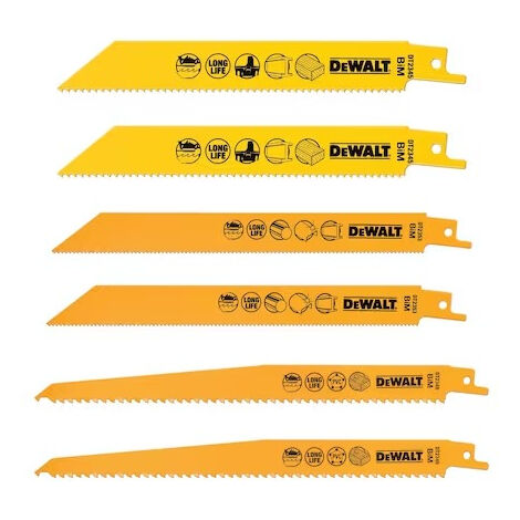 DEWALT Säbelsägeblatt - 6er-Set - DT2444-QZ