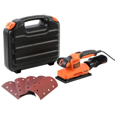 240 W 1/3-Blatt-Vibrationsschleifer – BLACK+DECKER – 5 Schleifmittel – KA320EKA-QS