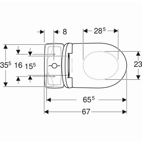 Renova GEBERIT Boden-WC-Pack mit Sitz – 501.757.00.1