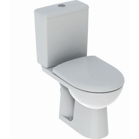Geberit Renova Rimfree Stand-WC-Paket, Abgang waagrecht, mit Sitz