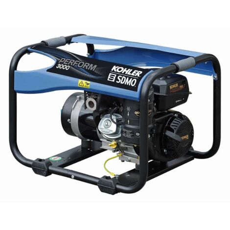 Stromerzeuger Perform 3000 230 V Benzinmotor kohler Kapazität 3kW SDMO - PERFORM3000