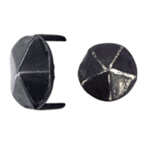 Schraubenkappe Schmiedeeisen HSI Diamantkopf runde Form - 2 Spitzen 25x14mm - 179970