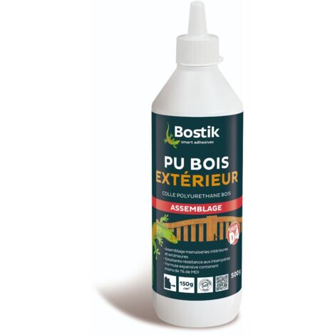 Flüssiger Polyurethan-Kleber für Holz im Außenbereich - BOSTIK - 500 gr. Flasche - 30610777