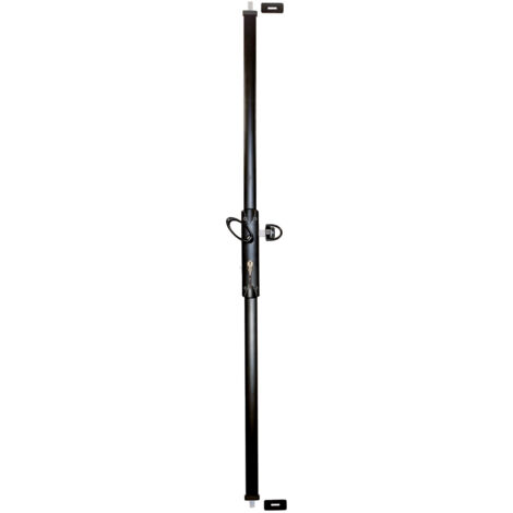 Multireverso TIRARD Mehrpunktschloss für Rollladen und Garagentor - Alu Schwarz - Quadratisch 7 EU-Profil - WG592010Q
