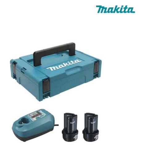 LOT MAKITA 10.8V 1.3Ah Li-Ion: DF330D-Bohrschrauber + TD090D-Schlagschrauber im MAK-PAC-Koffer - LCT204J