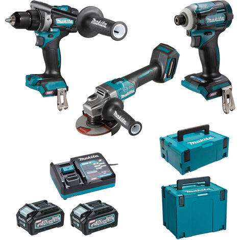Set aus 3 Maschinen 40 V max Li-Ion 4 Ah XGT (DF001G + GA005G + TD001G) MAKITA - DK0125G301