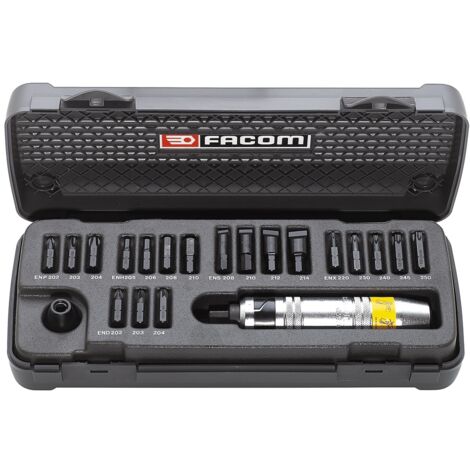 Facom Hand-Schlagschrauber mit Bits, 21-tlg