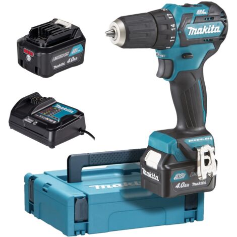 12 V CXT Li-Ion 4 Ah Bohrschrauber Ø 10 mm MAKITA – 2 Akkus, Ladegerät, Box – DF332DSMJ