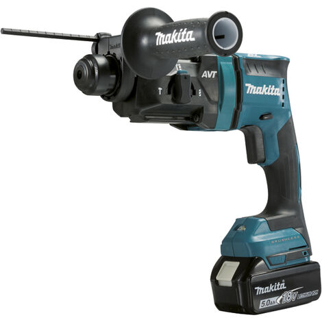 SDS-Plus Bohrhammer 18 V Li-Ion 18 mm MAKITA - 2 Akkus 1 Ladegerät - im Koffer mit Zubehör - DHR182RTJ
