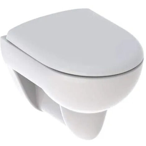 Geberit Renova Compact wandhängende Toilette – kurze Schüssel – mit Standarddeckel – Hohlboden – für beengte Räume (1/5)