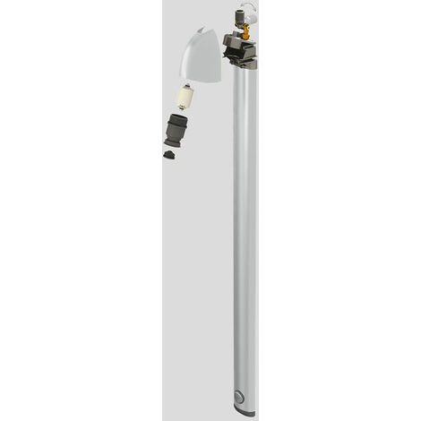 Duschpaneel Sporting 2 Wasserhahn DELABIE M1/2 Alu eloxiert - 714700