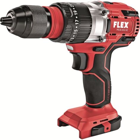 Flex – Akku-Schlagbohrschrauber 18V – Bürstenloser Motor – Max. Drehmoment 90Nm – Inklusive Zusatzhandgriff und Gürtelclip – Ohne Akku und Ladegerät (1/5)