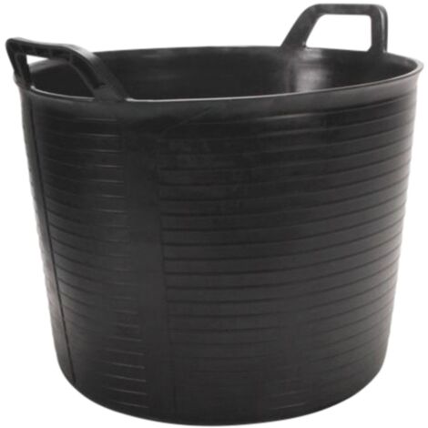 Schwarzer Kunststofftrog 40L RUBI - 88773