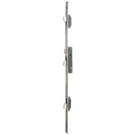 Multiblindo Inox ISEO 3-Punkt-Schloss mit umkehrbarem Riegel - Flachstulpe 2300x24x3 - Achse 30 - 795110302