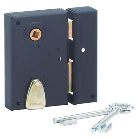 Vertikales schwarzes Epoxyschloss 70x110 mm THIRARD mit Riegel 1/2 Umdrehung - rechts - 000131