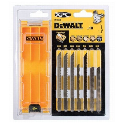 DEWALT XPC-Klingenset mit 10 Klingen - Aufbewahrungsbox - DT2296
