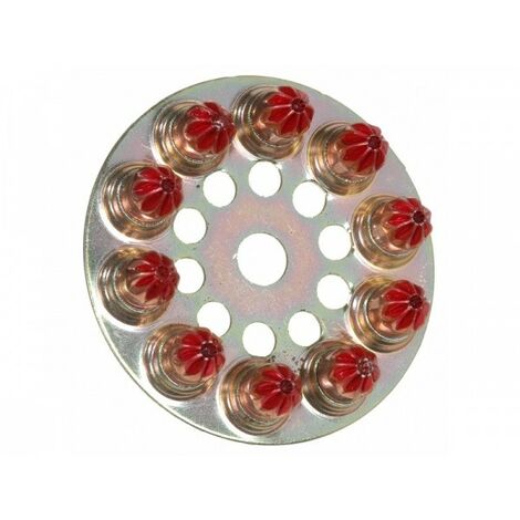Box von 10 Scheiben mit 10 Pulverladungen 6.3/10 stark rot SPIT - 011658