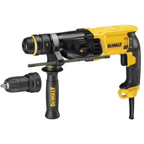 DEWALT SDSPlus 800W Bohrhammer - Bohrfutter + Griff + Transportkoffer - D25134K (1/5)
