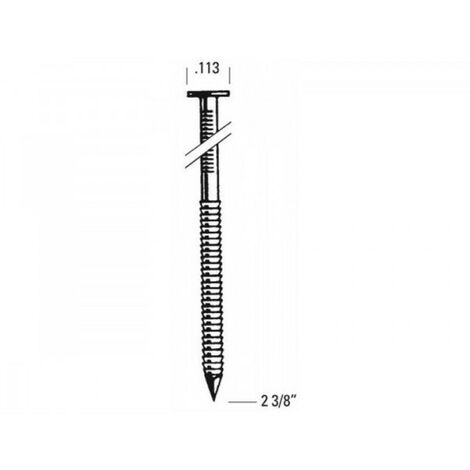 RH28R70G50 Galvanisch verzinkte Rillenspitze - L. 70 mm - Packung zu 2000 (1/2)