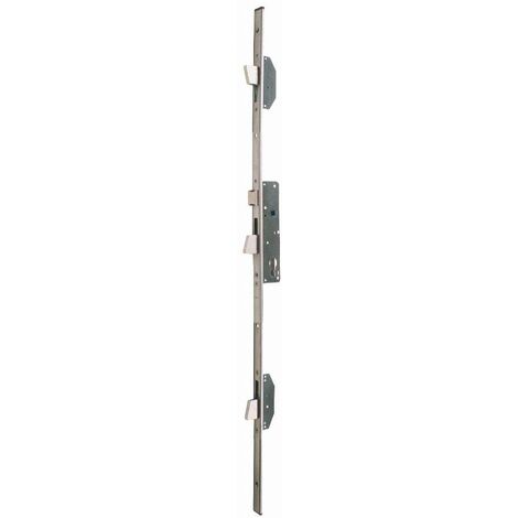 ISEO Electa Inox 3-Punkt-Einsteckschloss mit umkehrbarem Riegel - Flacher Stulp - 1860x24x6 - Achse 30 - 785111302