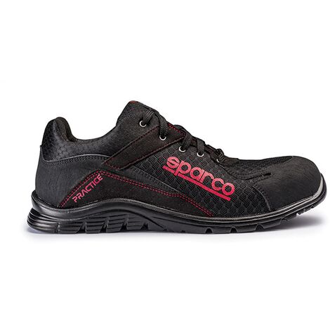 Sicherheitsschuh S24 SPARCO Pratice - Schwarz Rot - Größe 39 - 07517