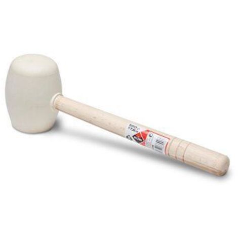Gummihammer Weiß Rundspitze 500 g RUBI - 66906