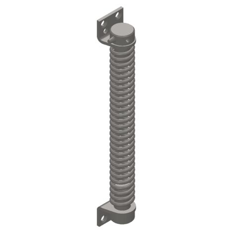 Türschließer MONIN mit Federmechanismus - Stahl vernickelt - lg 280 mm - 161110