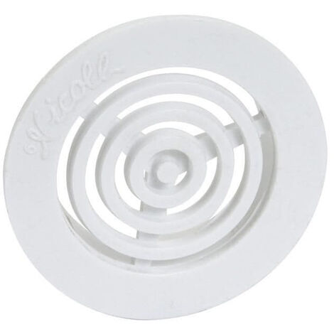 Rundes Lüftungsgitter Ø35 mm ohne Fliegengitter NICOLL für Schreinerei - Weiß - B33