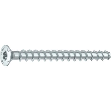 HECO-MM plus Senkkopf 6x60 Schraubanker mit Bewertung, Stahl verzinkt - 100 Stück